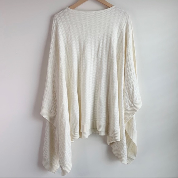 LULULEMON Divinity Poncho Woven Textured Light Ivory Scarf Wrap - Picture 4 of 9